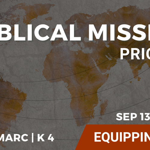 Biblical Mission: Priorities cover image of a world map.