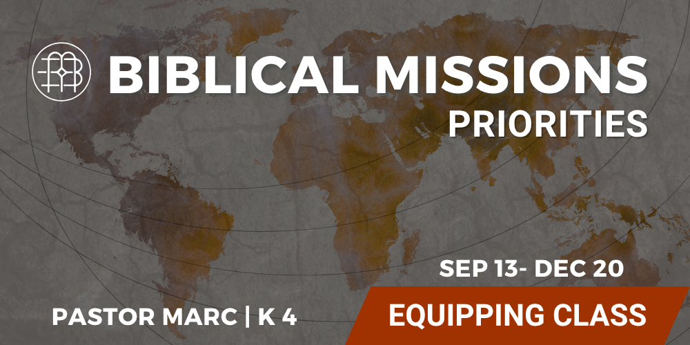 Biblical Mission: Priorities cover image of a world map.