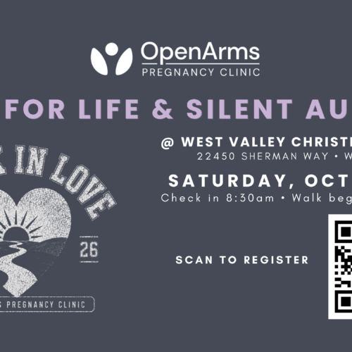 Open Arms Pregnancy Center - Walk for Life 2026 Promo.
